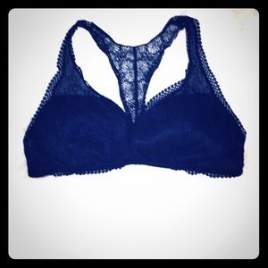 (2) Victoria Secret Black lace bralette racerback